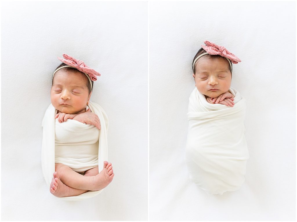 Baby girl in Studio Newborn Photos OKC