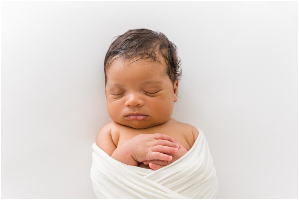 Baby Boy Swaddled Newborn Photography Edmond OK