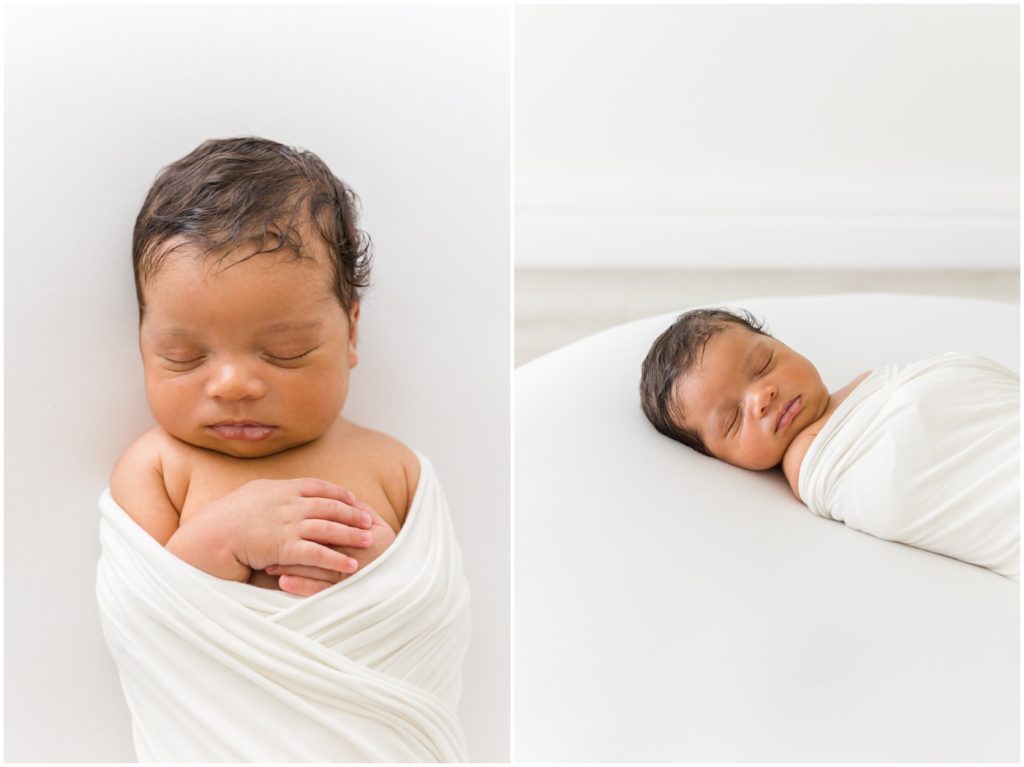 Baby Boy Swaddled Newborn Photography Oklahoma City