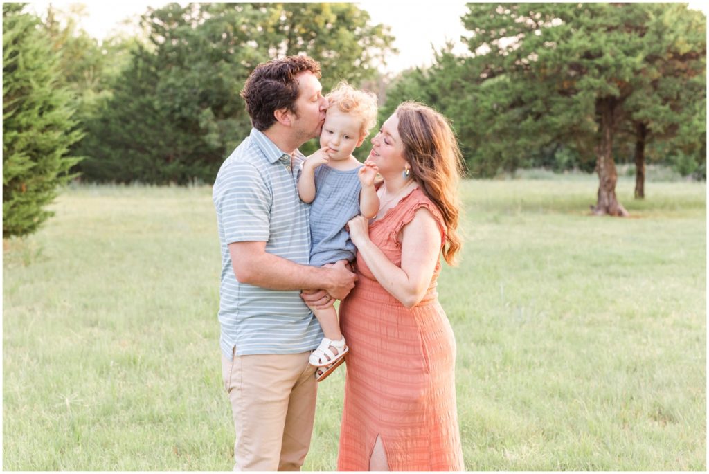 Family Photographers in Yukon OK Mother Father son outdoor session