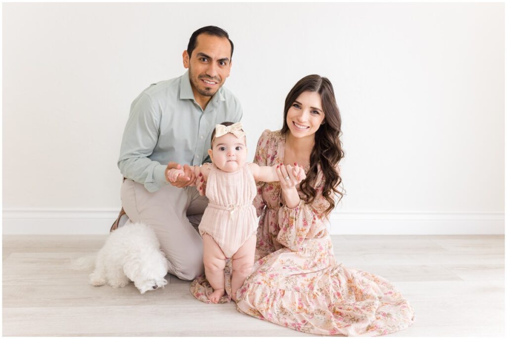 Family with Baby in OKC Studio