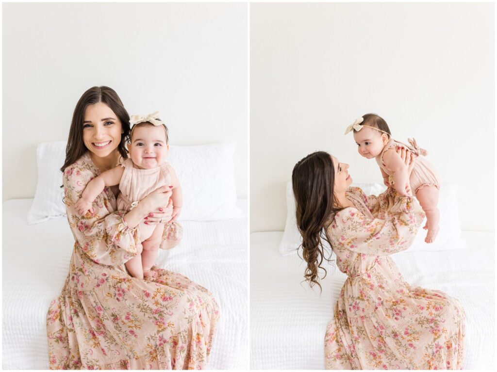 Mom and baby in OKC photography Studio