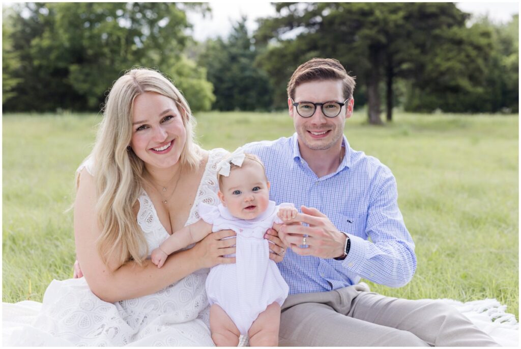 Edmond OK Photographer Family outdoors sitting 