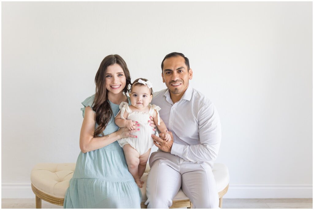 Edmond Photographer Family with Baby in Studio 